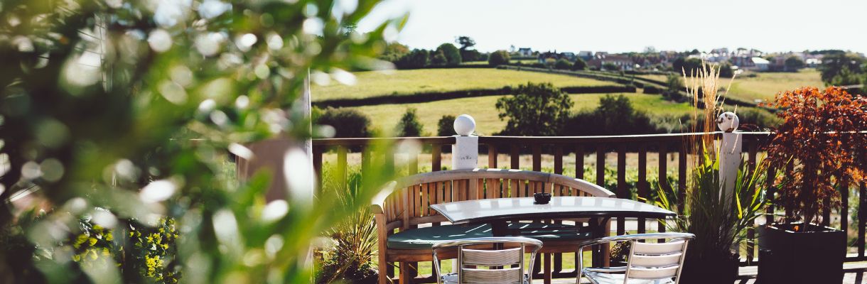 Isle of Wight Distillery outside seating